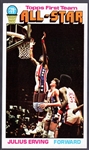 1976-77 Topps Bskbl. #127 Julius Erving AS, Nets