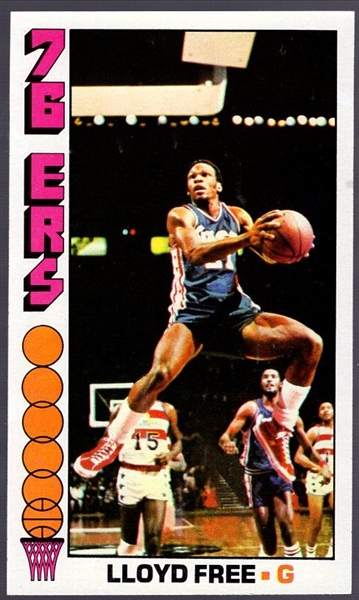 1976-77 Topps Bskbl. #143 Lloyd Free RC, 76ers