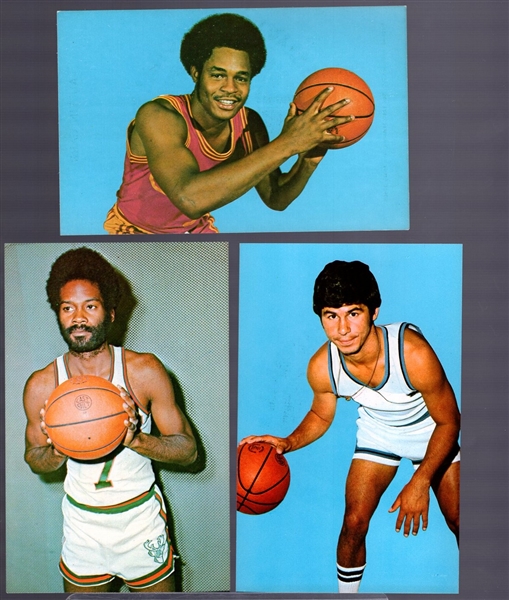 1973-74 NBA Players Assn. Postcards- 3 Diff.