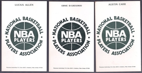 1973-74 NBA Players Assn. Postcards- 3 Diff.