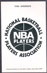 1973-74 NBA Players Assn. Postcards- Gail Goodrich, Lakers
