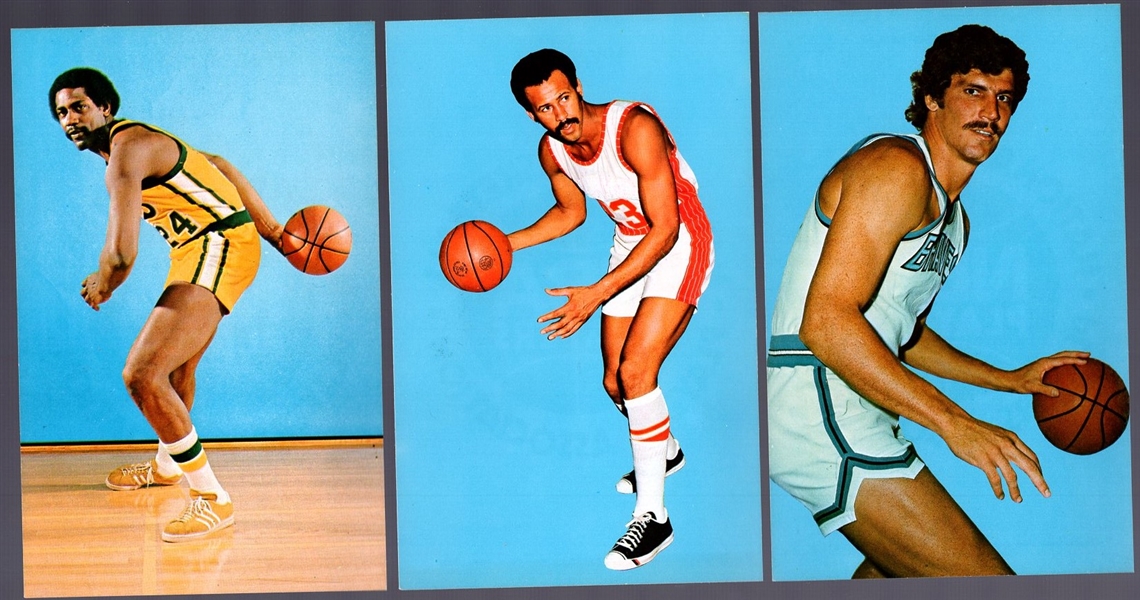 1973-74 NBA Players Assn. Postcards- 3 Diff.