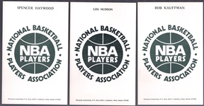 1973-74 NBA Players Assn. Postcards- 3 Diff.