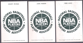 1973-74 NBA Players Assn. Postcards- 3 Diff.