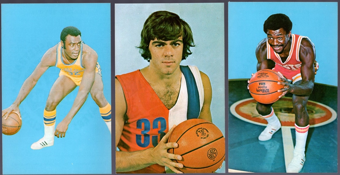 1973-74 NBA Players Assn. Postcards- 3 Diff.