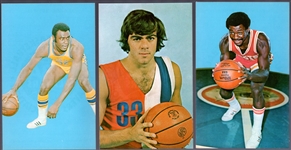 1973-74 NBA Players Assn. Postcards- 3 Diff.