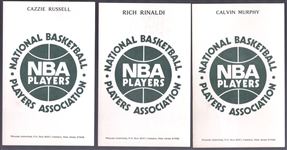 1973-74 NBA Players Assn. Postcards- 3 Diff.