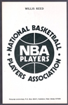 1973-74 NBA Players Assn. Postcards- Willis Reed, Knicks SP