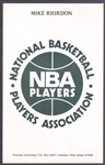 1973-74 NBA Players Assn. Postcards- Mike Riordan, Bullets SP