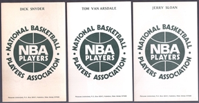 1973-74 NBA Players Assn. Postcards- 3 Diff.