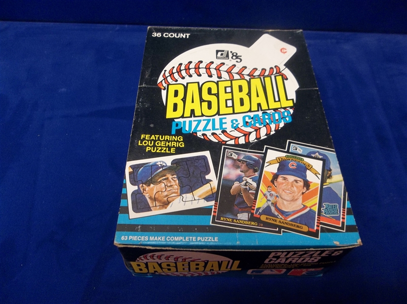 1985 Donruss Bsbl.- 31 Unopened Packs in Original Display Box