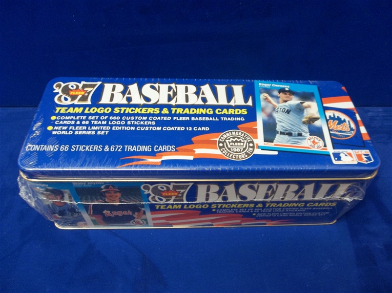 1987 Fleer Glossy Bsbl.- 1 Factory Sealed Tin Set of 660 Cards