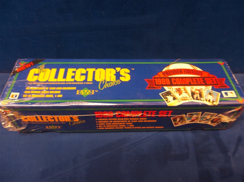 1989 Upper Deck Bsbl.-1 Unopened Factory Set of 800 Cards