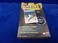 1995 Topps Dimension III Bsbl.- 1 Unopened Series 1 Box