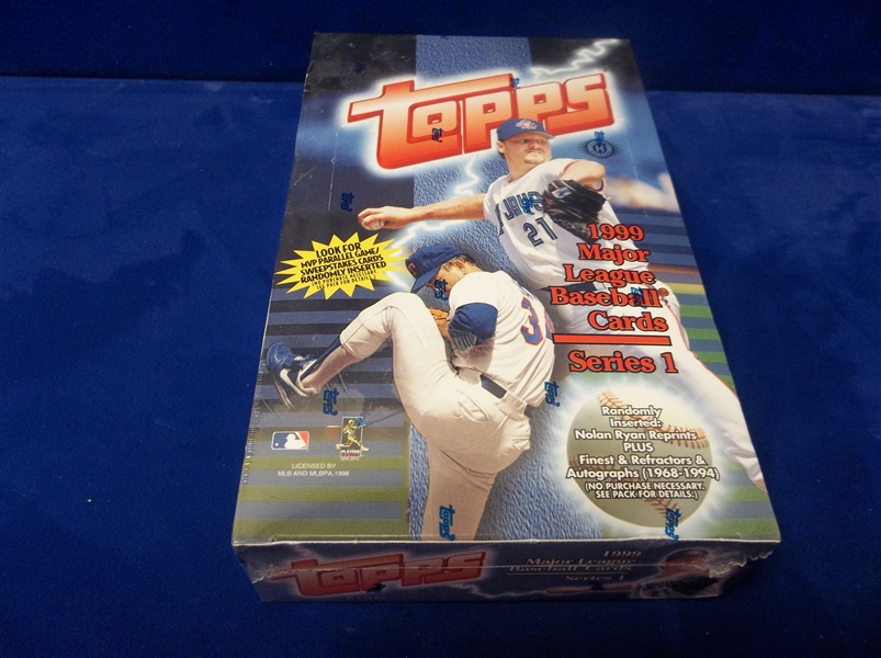 1999 Topps Bsbl.- 1 Unopened Series 1 Hobby Box
