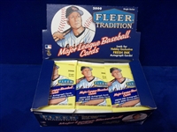 2000 Fleer Tradition Bsbl.- 28 Unopened Hobby Packs in Original Display Box