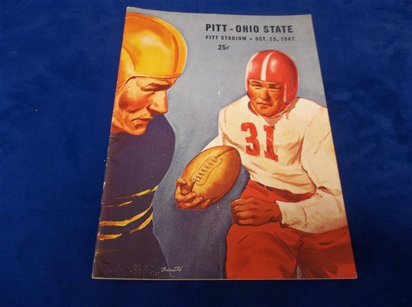 October 25, 1947 Ohio State @ Pittsburgh NCAA Ftbl. Program