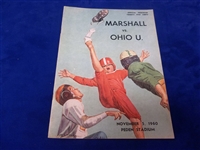 November 5, 1960 Marshall @ Ohio University NCAA Small College Ftbl. Program