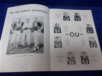 November 5, 1960 Marshall @ Ohio University NCAA Small College Ftbl. Program