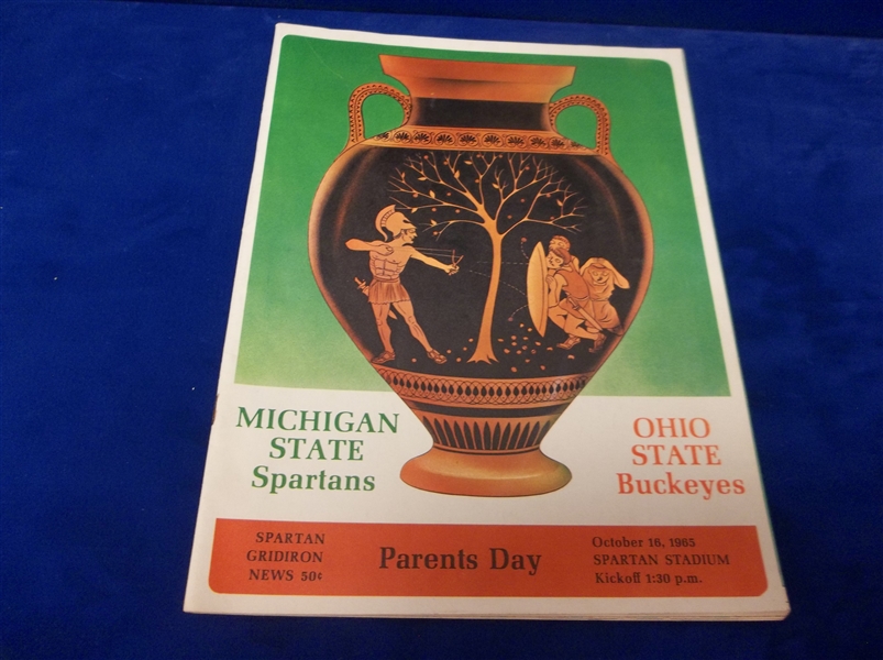 October 16, 1965 Ohio State @ Michigan State NCAA Ftbl. Program
