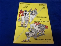 November 6, 1965 Heidelberg College @ Baldwin-Wallace NCAA Small School Ftbl. Program