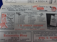 1958 Allentown Red Sox @ Reading Indians MiLB Eastern League Program/ Scorecard