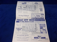 1959 Fort Worth Cats @ Louisville Colonels MiLB American Association Scorecard/ Program
