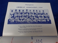 1959 Fort Worth Cats @ Louisville Colonels MiLB American Association Scorecard/ Program