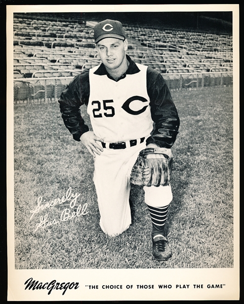 1950’s-60’s MacGregor Advisory Photo- Gus Bell, Cincinnati Reds MLB B/W 8” x 10” Photo