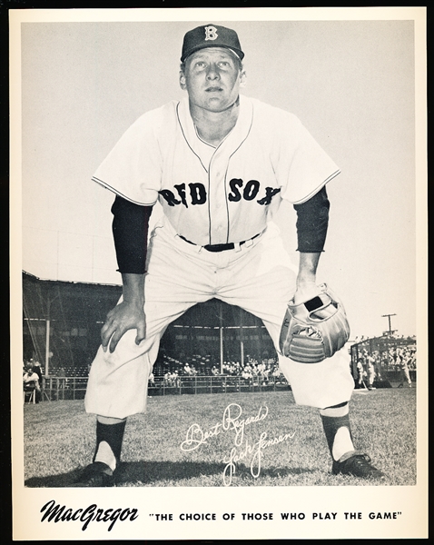 1950’s-60’s MacGregor Advisory Photo- Jackie Jensen, Boston Red Sox MLB B/W 8” x 10” Photo