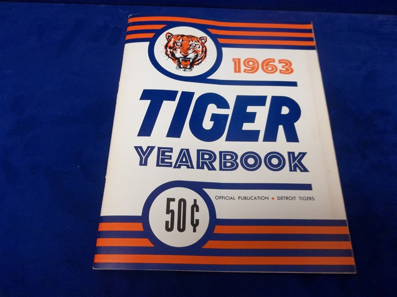 1963 Detroit Tigers MLB Yearbook