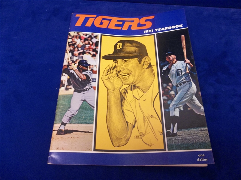 1971 Detroit Tigers MLB Yearbook