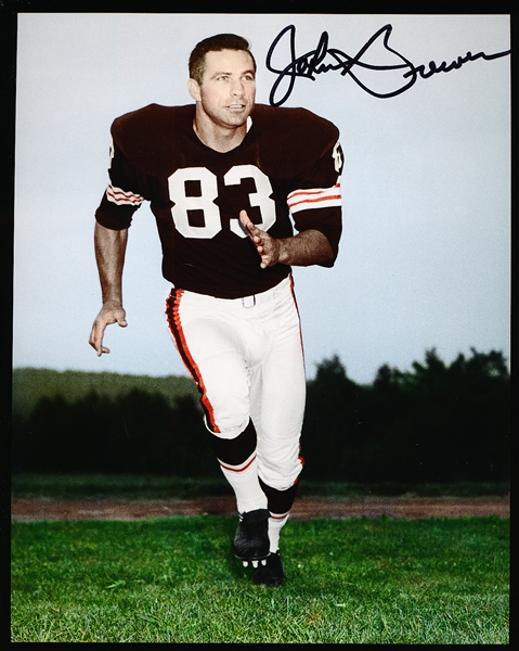 Autographed John Brewer Cleveland Browns NFL Color 8” x 10” Photo