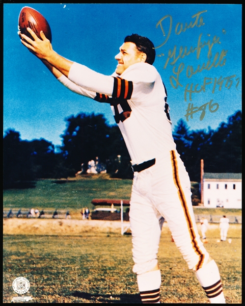 Autographed Dante Lavelli Cleveland Browns NFL Color 8” x 10” Photo