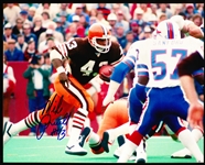 Autographed Mike Pruitt Cleveland Browns NFL Color 8” x 10” Horizontal Photo