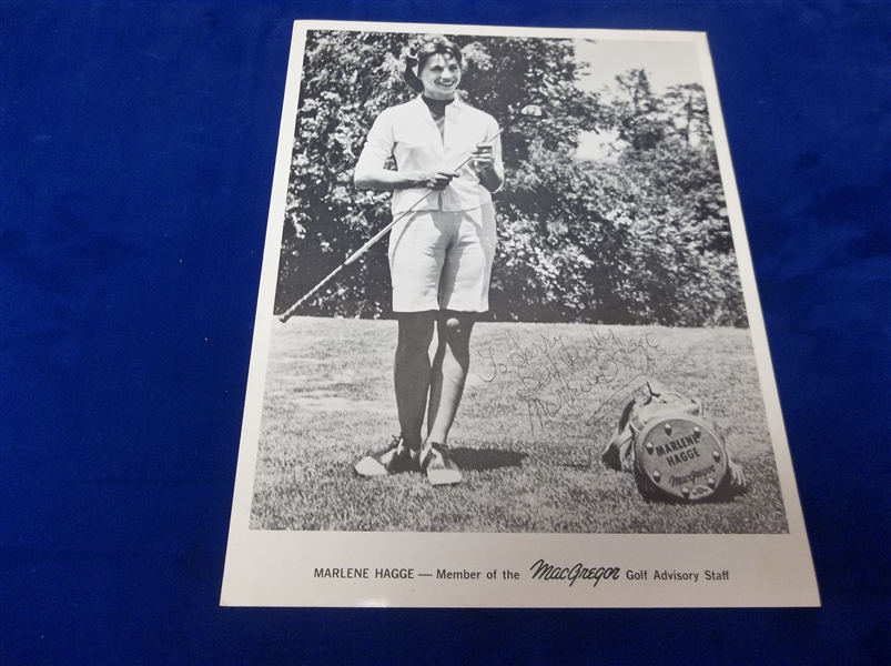 1950’s-60’s Marlene Hagge MacGregor Golf Advisory Staff B/W 8” x 10 ½” Photo