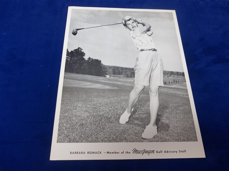 1950’s-60’s Barbara Romack MacGregor Gold Advisory Staff B/W 8” x 10 ½” Photo
