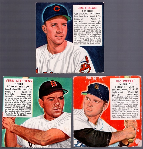 1952 Red Man Tobacco Bb- 3 Diff- No Tabs- March expiration backs