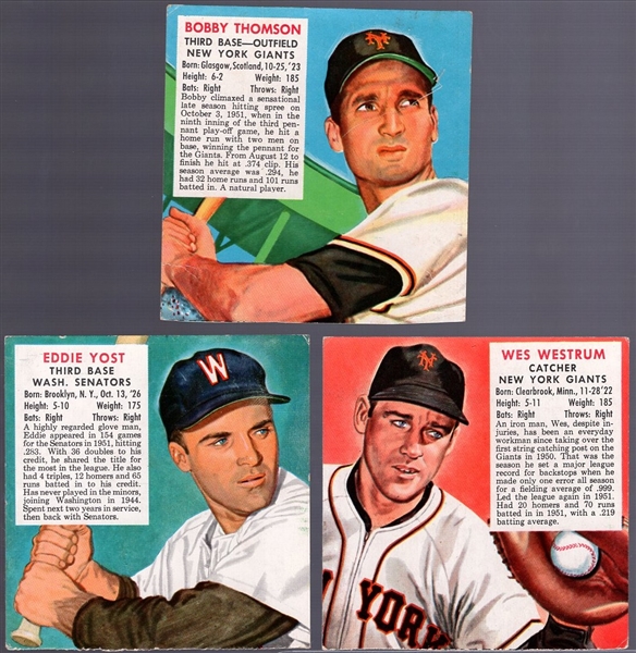 1952 Red Man Tobacco Bb- 3 Diff- No Tabs- March expiration backs
