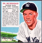 1952 Red Man Tobacco Bb- Gil McDougald, Yankees- No Tab- March expiration back.