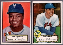 1952 Topps Baseball- 2 Diff Black Backs
