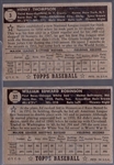 1952 Topps Baseball- 2 Diff Black Backs