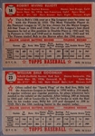 1952 Topps Baseball- 2 Diff Red Backs
