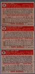 1952 Topps Baseball- 3 Diff Red Backs
