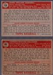 1952 Topps Baseball- 2 Diff