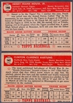 1952 Topps Bb- 2 Diff