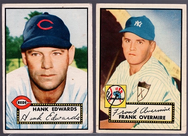 1952 Topps Bb- 2 Diff