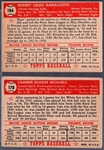 1952 Topps Bb- 2 Diff