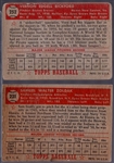 1952 Topps Bb- 2 Diff