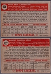 1952 Topps Bb- 2 Diff